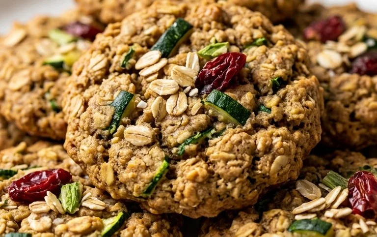 Healthy Zucchini Oatmeal Cookies