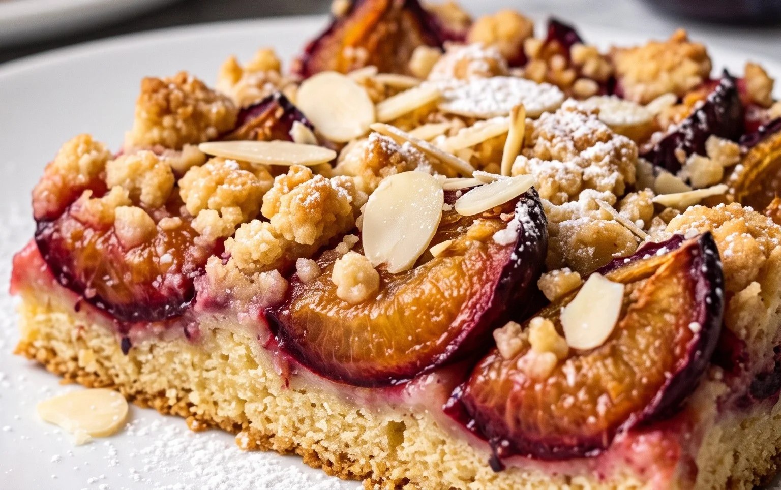 Pflaumenkuchen mit Streuseln