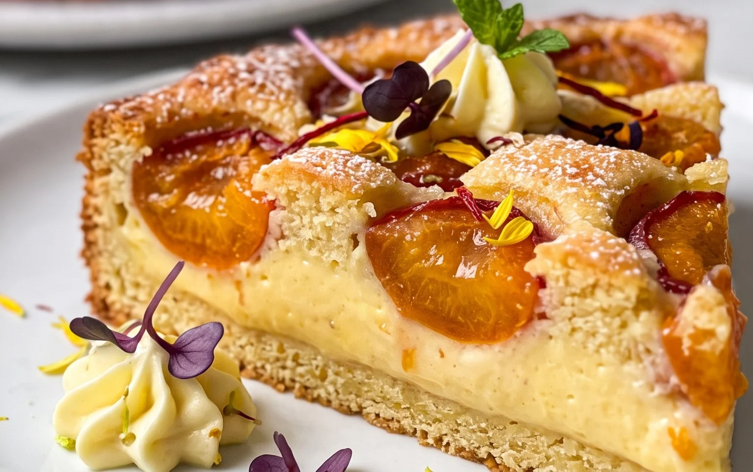 Mirabellenkuchen mit Pudding - einfach mit Vanillepudding